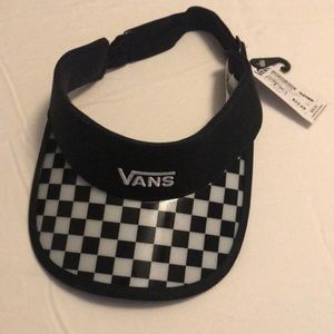 Vans checkered visor NWT